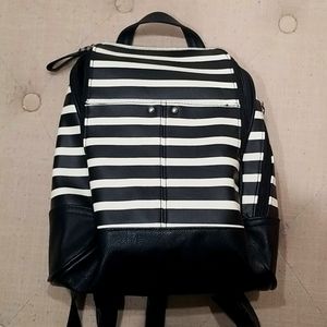 Zebra striped small bagpack
